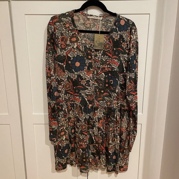 Peruvian Connection Tops - NWT Peruvian Connection Tangier Floral Tunic Size Large